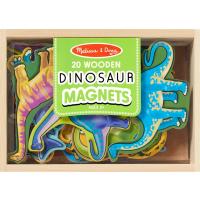 Melissa and Doug ٻ 20  Wooden Dinosaur Magnets Set 20 Pcs