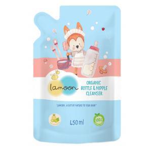 Lamoon ع  ҧǴ ᡹Ԥ Organic Baby Bottle Cleanser Refill 450ml.