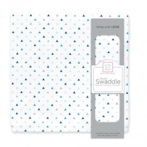Swaddle Designs  ͵Թ͵͹ Muslin Swaddle Tiny Triangles Shimmer 