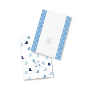 Swaddle Designs  ͧҴ ẺҺعçҧ Baby Burpies  Jewel Stripes, Little Chickies (Blue)