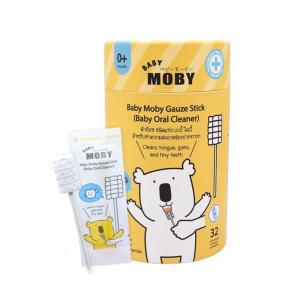 Baby Moby ҡͫ Դ  紿ѹ Gauze Stick for Baby Oral Cleaner