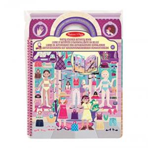 Melissa and Doug ͧ شʵ Ẻٹ 蹫 Puffy Reusable Sticker Book - Day of Glamour