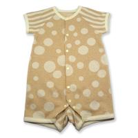 Babymio เสื้อผ้าเด็กอ่อน ออร์แกนิค คอตตอน Romper (Oval/Stripe) Organic Cotton  