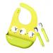 Kidsme ҡѹ͹⤹ ͹ Silicone Baby Bib with Folk and Spoon ( 3 )