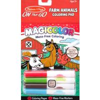  Melissa and Doug ปากกา no-mess 4 แท่ง ชุดฟาร์มสัตว์ เหมาะสำหรับการพกพาเดินทาง Magicolor Coloring – Farm Animals