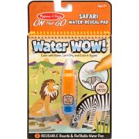 Melissa and Doug สมุดระบายสีด้วยน้ำ รียูสซาเบิล ชุดซาฟารี ส่งเสริมความสนใจในด้านศิลปะ Water Wow! - Safari