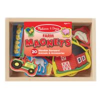 Melissa and Doug ของเล่นเด็ก ของเล่นไม้ ของเล่นแม่เหล็ก แบบไม้ Wooden Magnets Set - Farm Animal ฟาร์มสัตว์